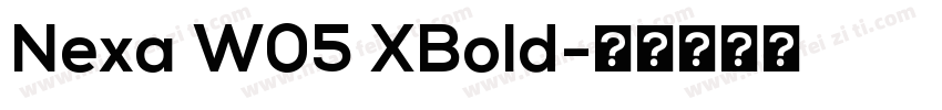 Nexa W05 XBold字体转换